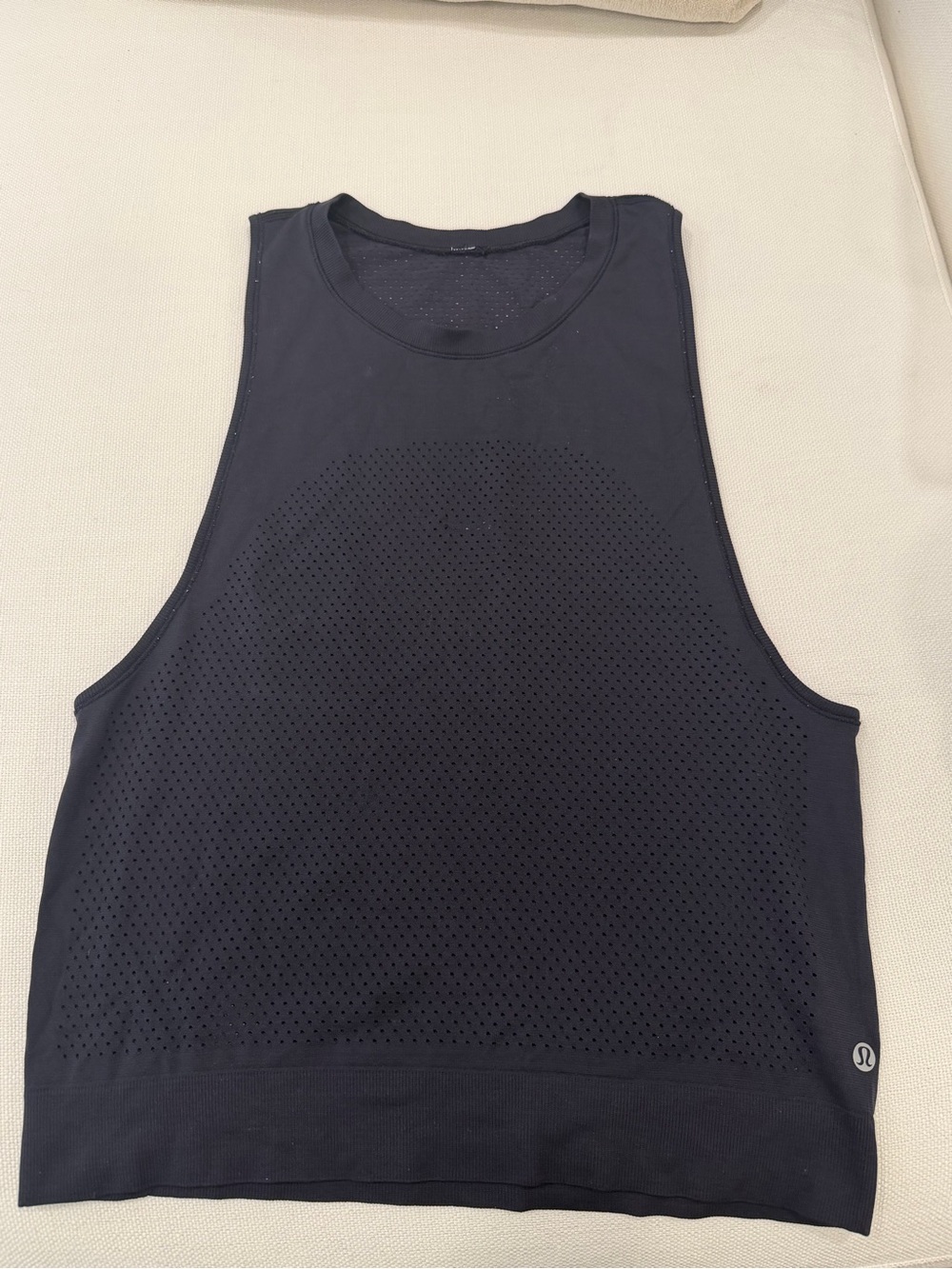 lululemon athletica Black Perforated Athletic Tank